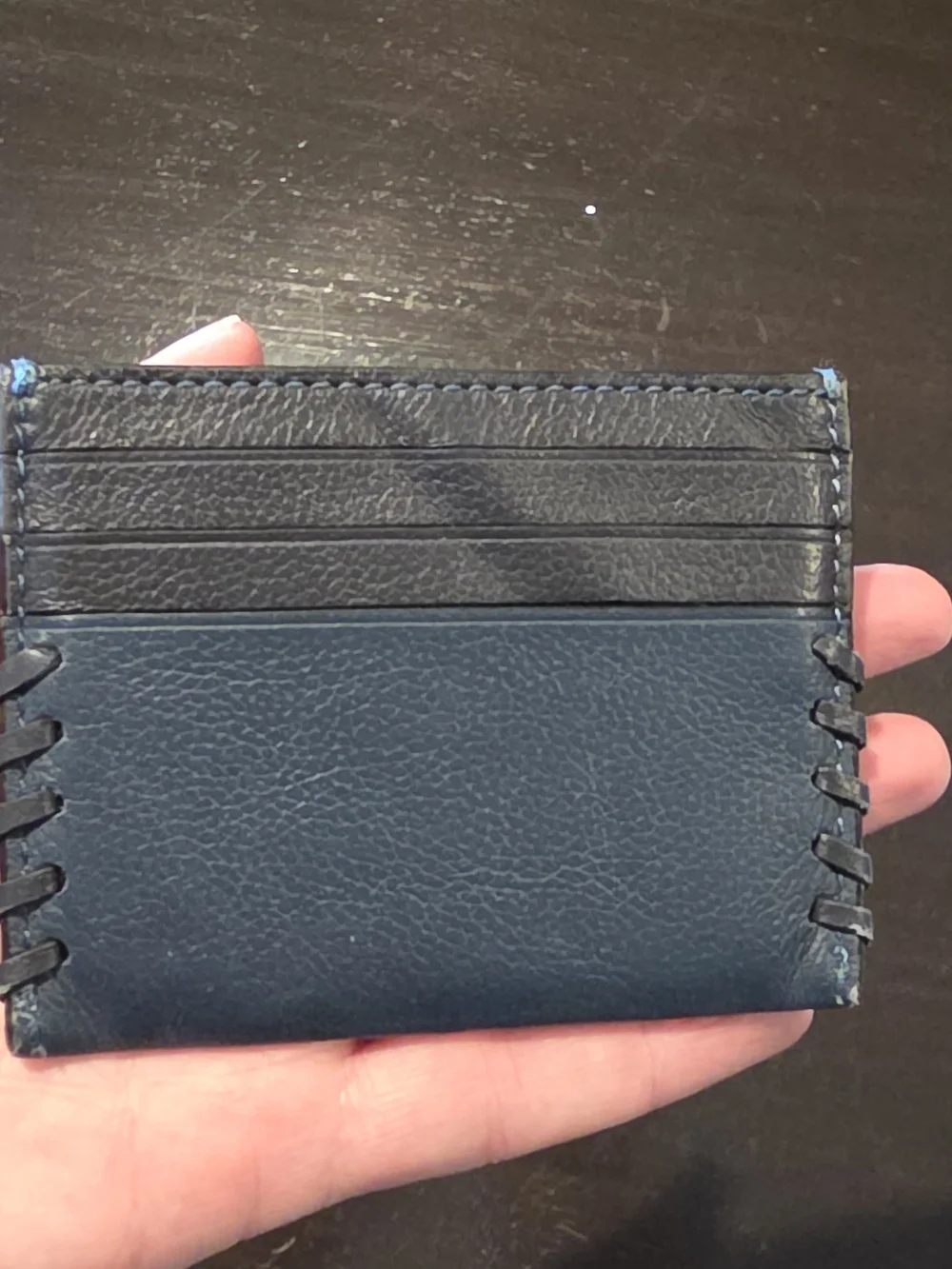 Coach compact leather